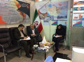حضور سردبیر پایگاه خبری بنیاد مستضعفان در غرفه شرکت سینا ریل پارس در نمایشگاه بین المللی حمل و نقل ریلی