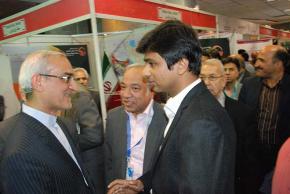 حضور مدیر بخش خارجی شرکت واگن سازی کیتاگارا در غرفه شرکت سینا ریل پارس