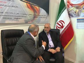 بازدید مهندس بهره‌دار از غرفه شرکت سینا ریل پارس