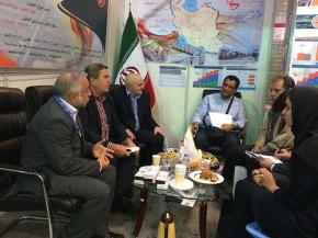 بازدید نمایندگان خارجی شرکت واگن سازی گوشا از غرفه شرکت حمل و نقل سینا ریل پارس