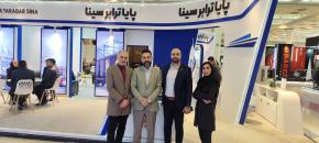 بازدید دکتر قبادی، مدیرعامل شرکت سیناریل پارس، از غرفه شرکت در نمایشگاه حمل‌ونقل و لجستیک و صنایع وابسته